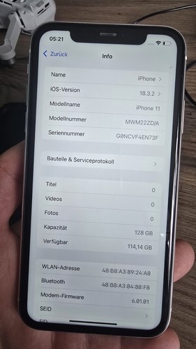 Apple iphone weiß 128 - 11,